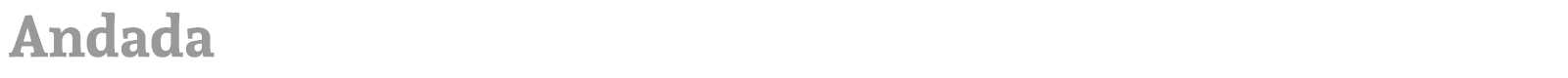 Andada font preview